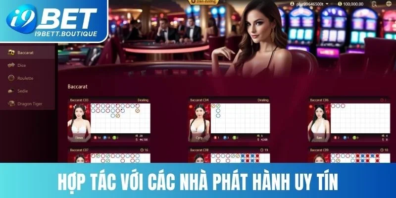 Danh mục hợp tác với nhiều nhà phát hành uy tín