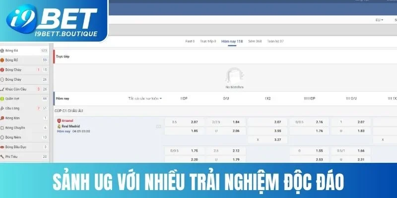 Sảnh UG với nhiều trải nghiệm độc đáo